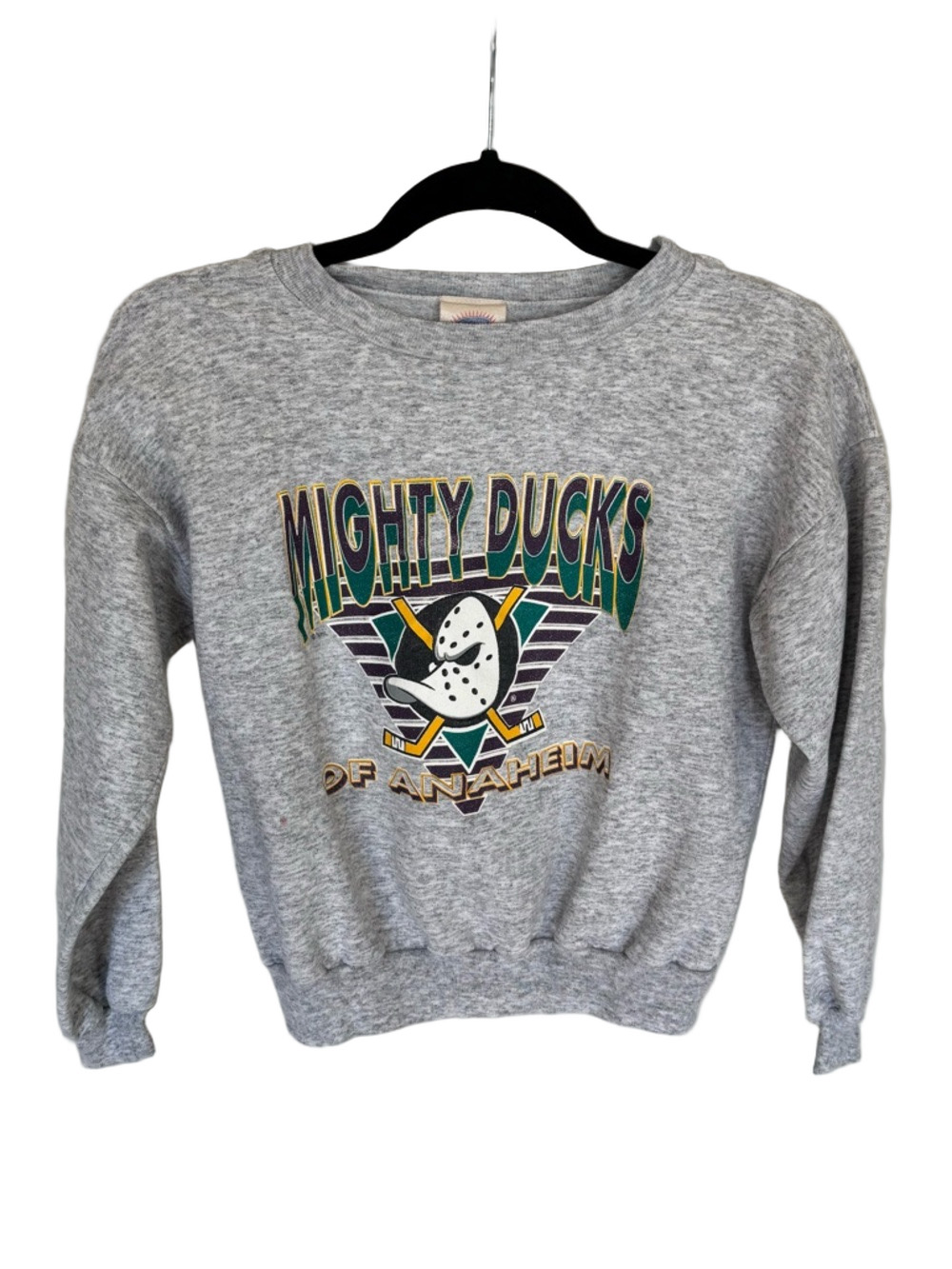 Vintage 90’s Mighty Ducks Kid’s Grey Crewneck Sweatshirt